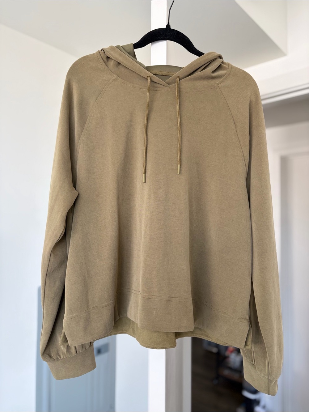 Athleta Butter Modal Lightweight Hoodie Sweatshirt Olive Size XL